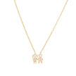 Collier acier et zircones couple
