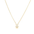 Collier acier et zircones fille