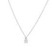 Collier acier et zircones garçon