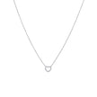 Collier en acier avec zircones