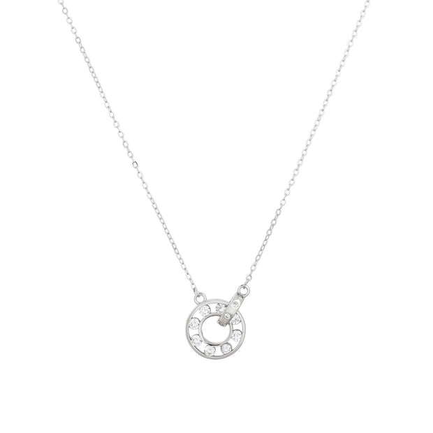 Collier entrelacé avec brillants