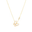 Collier papillon nacre