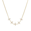Collier acier avec fleurs