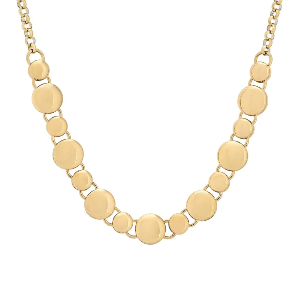 Collier en acier avec boules distinctes