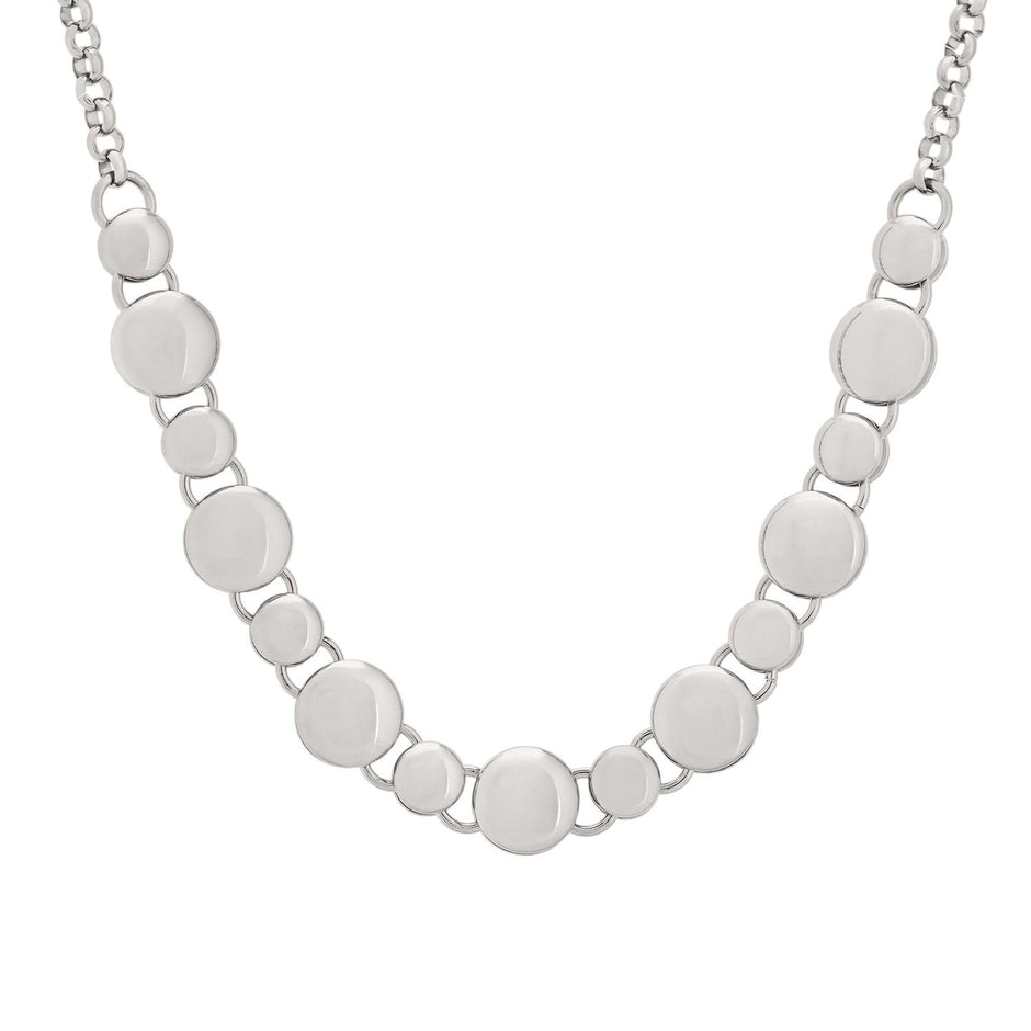 Collier en acier avec boules distinctes