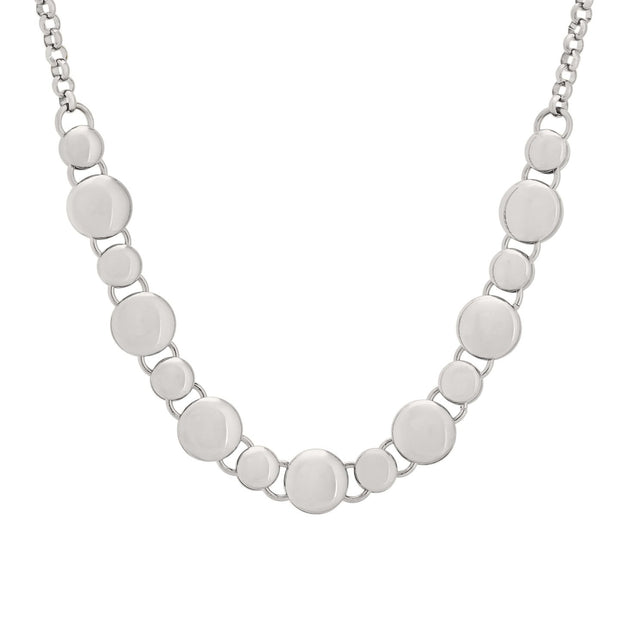 Collier en acier avec boules distinctes