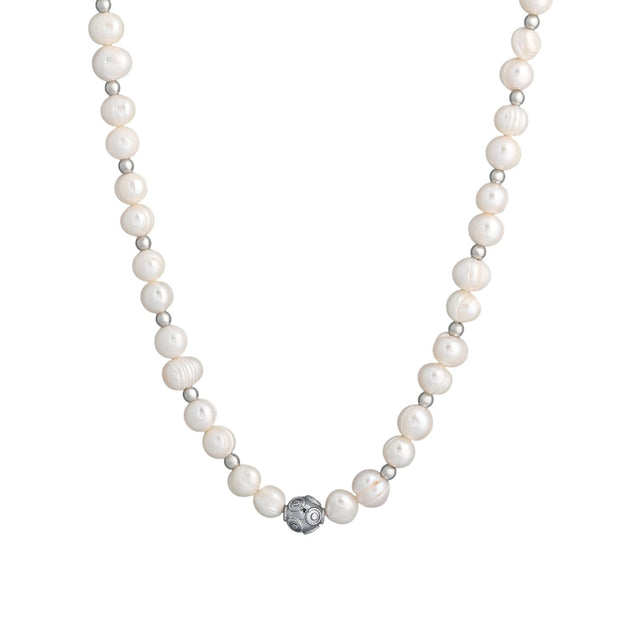 Collier perles en plaqué or bola de viana