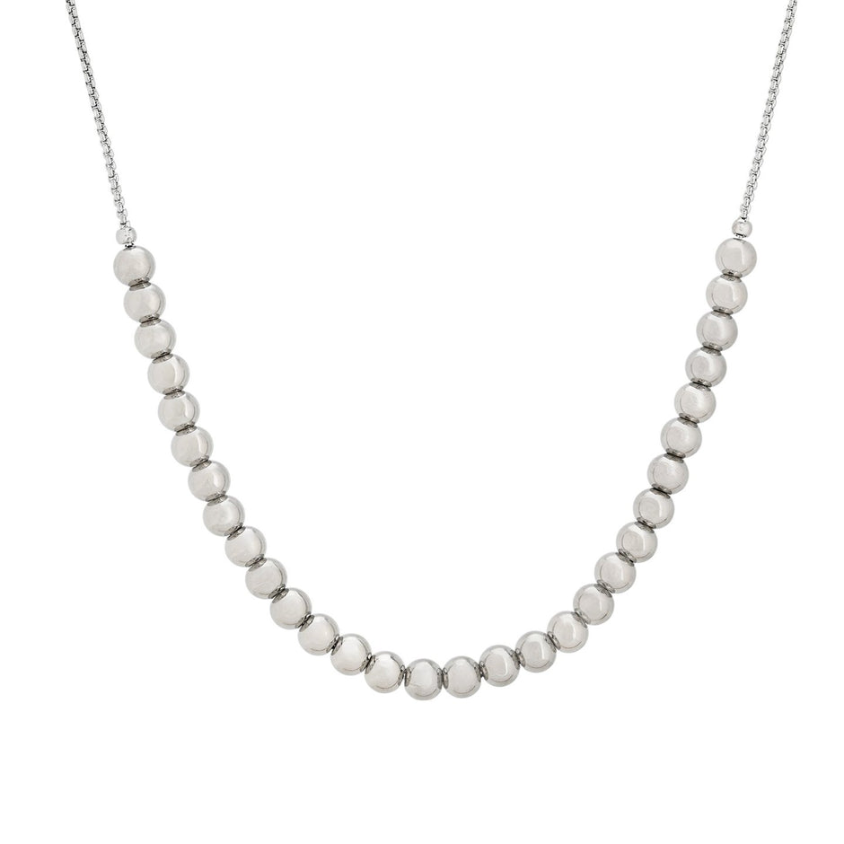 Collier en acier boules