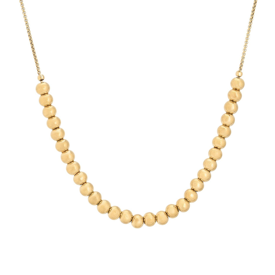 Collier en acier boules