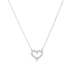 Collier S925 coeur brillants