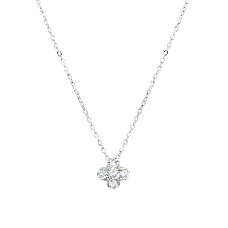 Collier avec trèfle et brillants