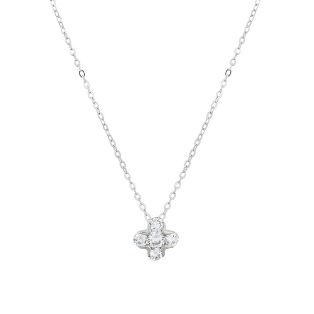 Collier avec trèfle et brillants