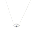Collier semi précieuses oeil avec zircones