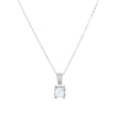 Collier avec zirconia carrée