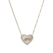 Collier en acier mãe cœur