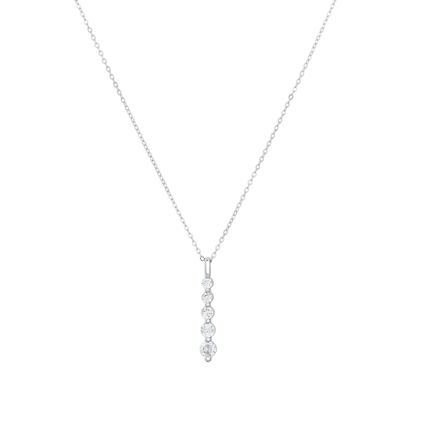 Collier avec cinq brillants