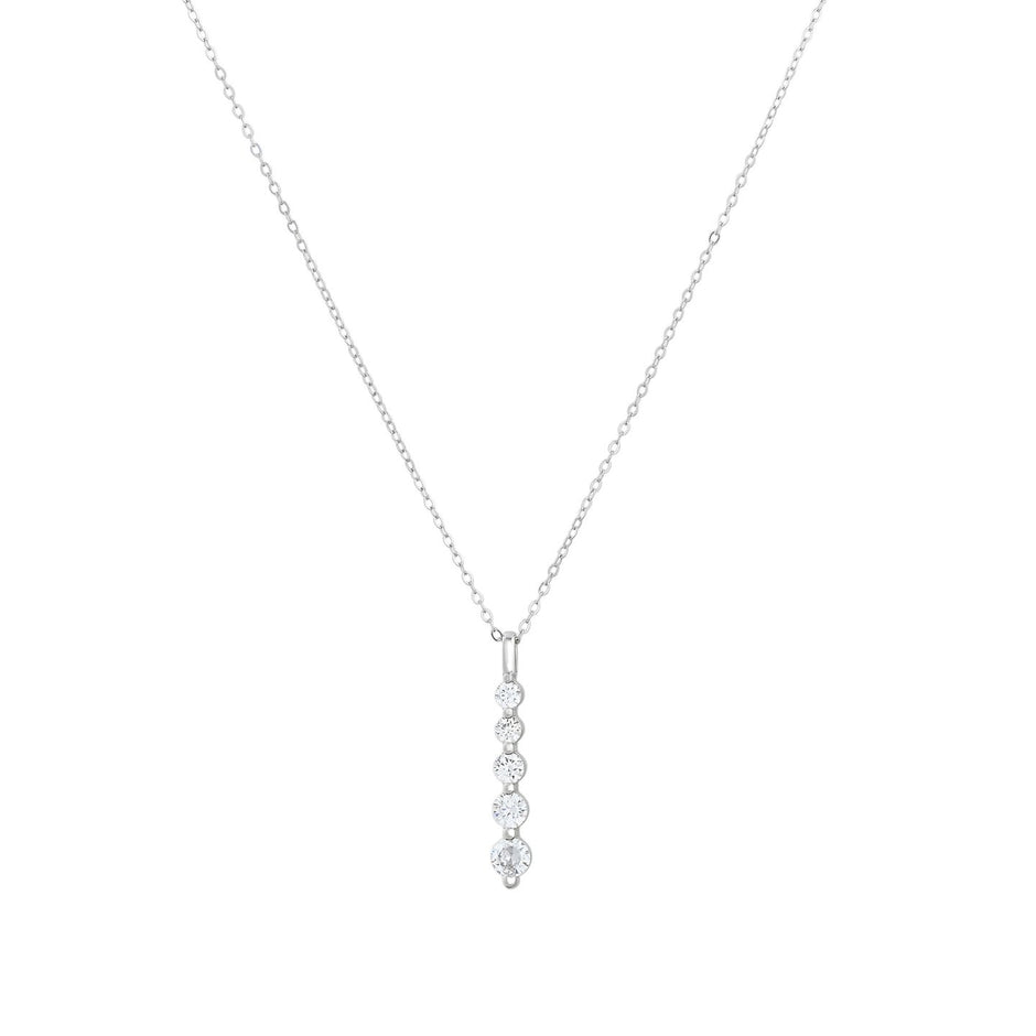 Collier avec cinq brillants