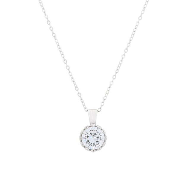 Collier rond avec zirconia