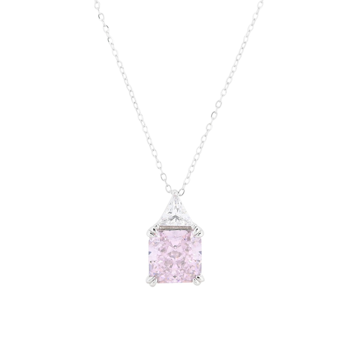 Collier avec pierre carrée