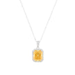 Collier avec pierre rectangulaire