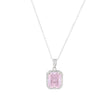 Collier avec pierre rectangulaire