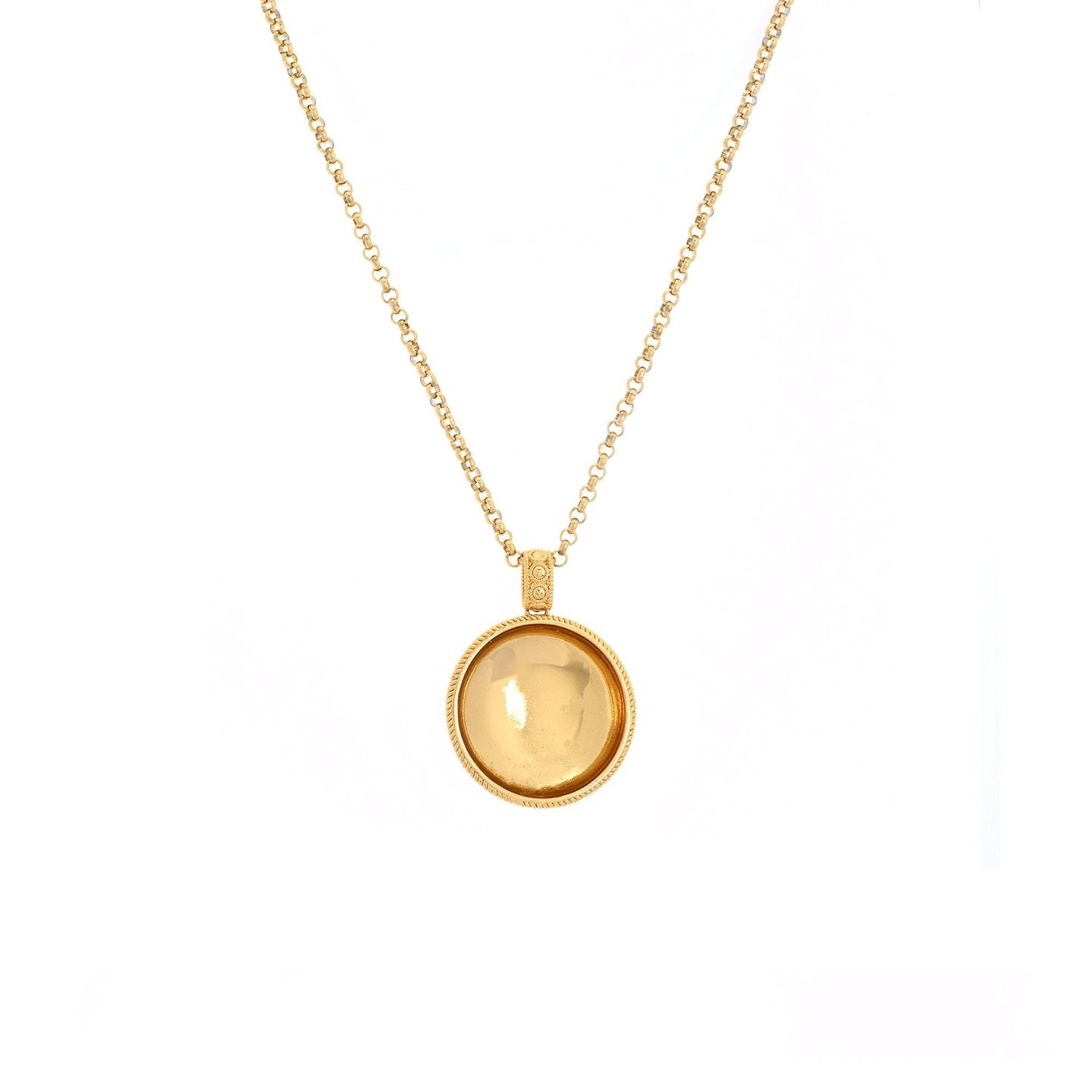 Collier en plaqué or grand fleur traditionnel