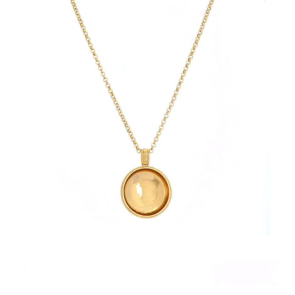 Collier en plaqué or grand fleur traditionnel