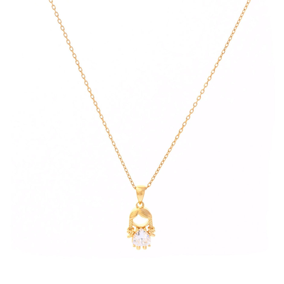Collier avec pendentif fille