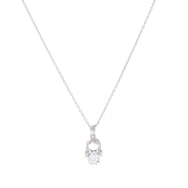 Collier avec pendentif fille