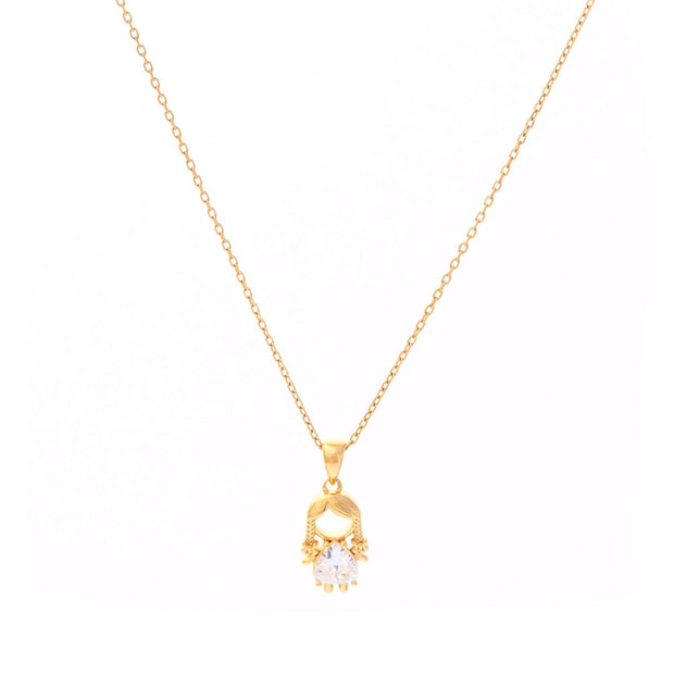Collier avec pendentif fille