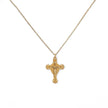 Collier semi précieuse crucifix filigrane