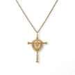 Collier crucifix filigrane semi précieuse