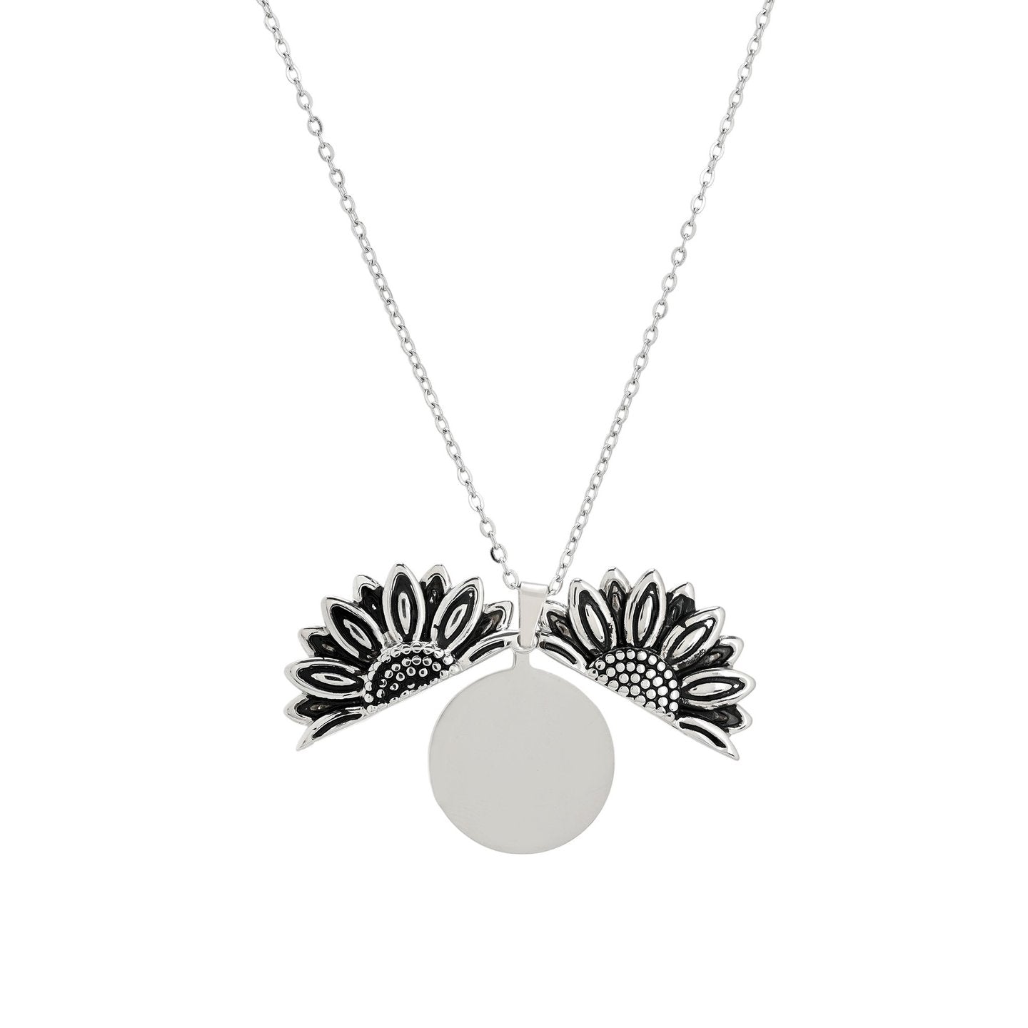 Collier en acier tournesol