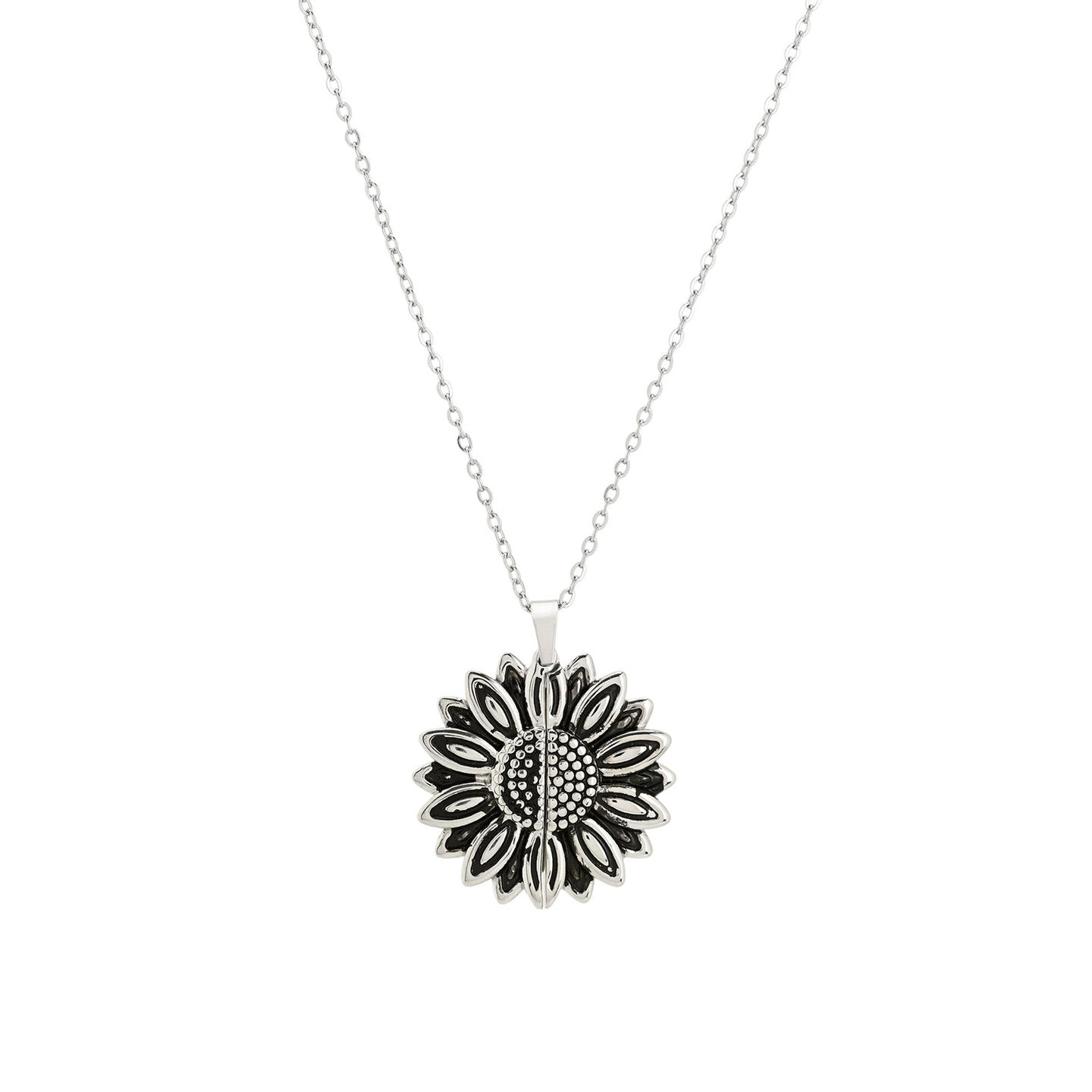 Collier en acier tournesol
