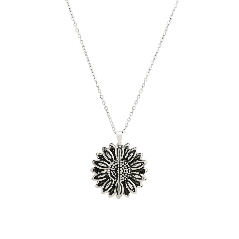Collier en acier tournesol