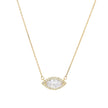 Collier oeil semi précieuses avec zircones