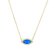 Collier oeil semi précieuses avec zircones