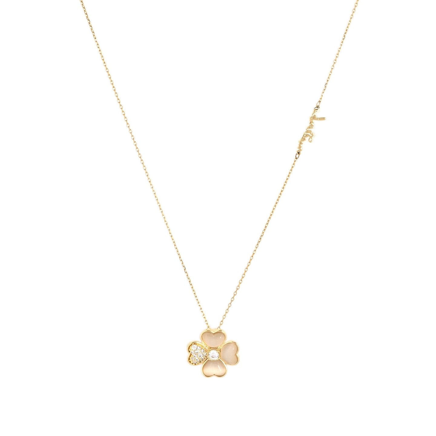 Collier de fleurs brillantes semi précieuse