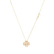 Collier de fleurs brillantes semi précieuse