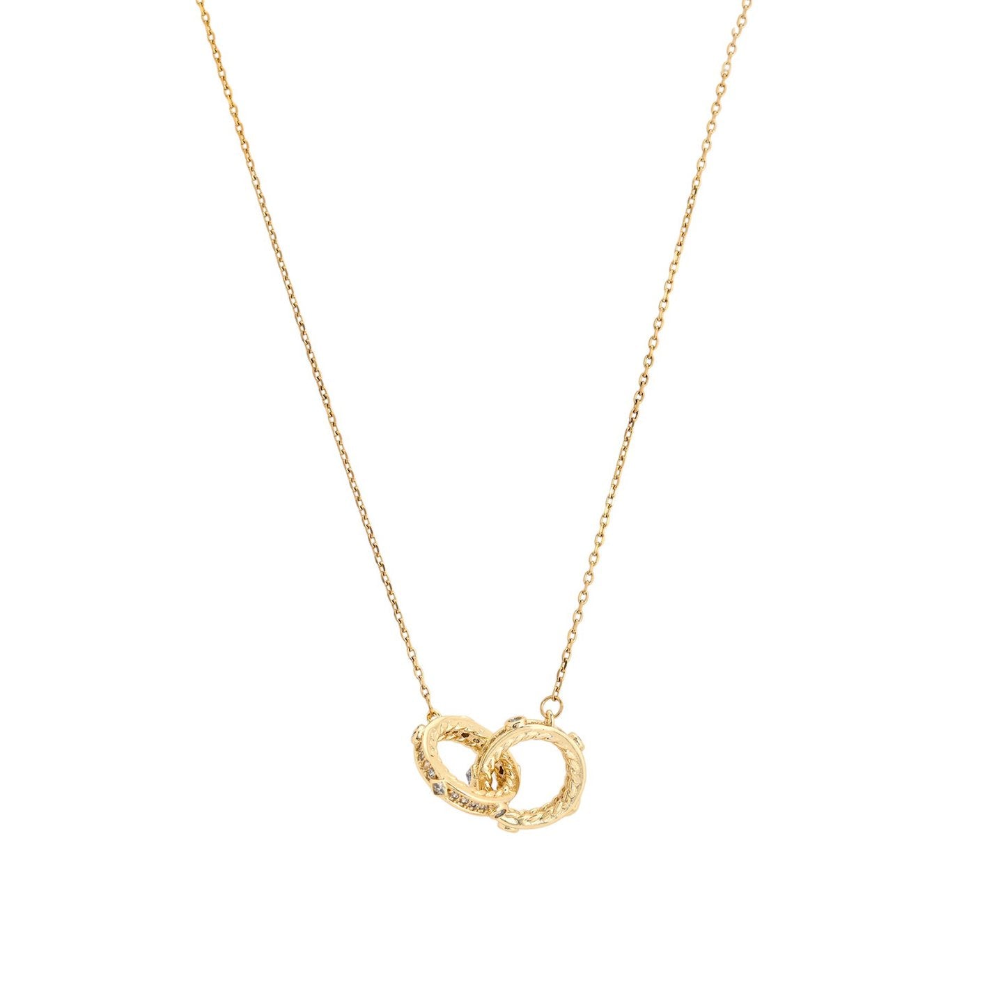 Collier semi précieuse cercles