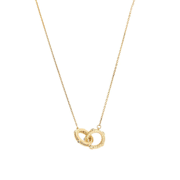 Collier semi précieuse cercles