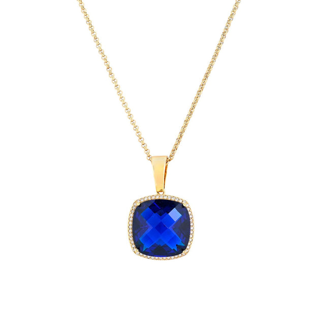 Collier semi précieuse avec pierre de couleur