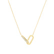 Collier semi précieuse liens entrelacé
