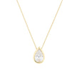 Collier semi précieuse pierre goutte