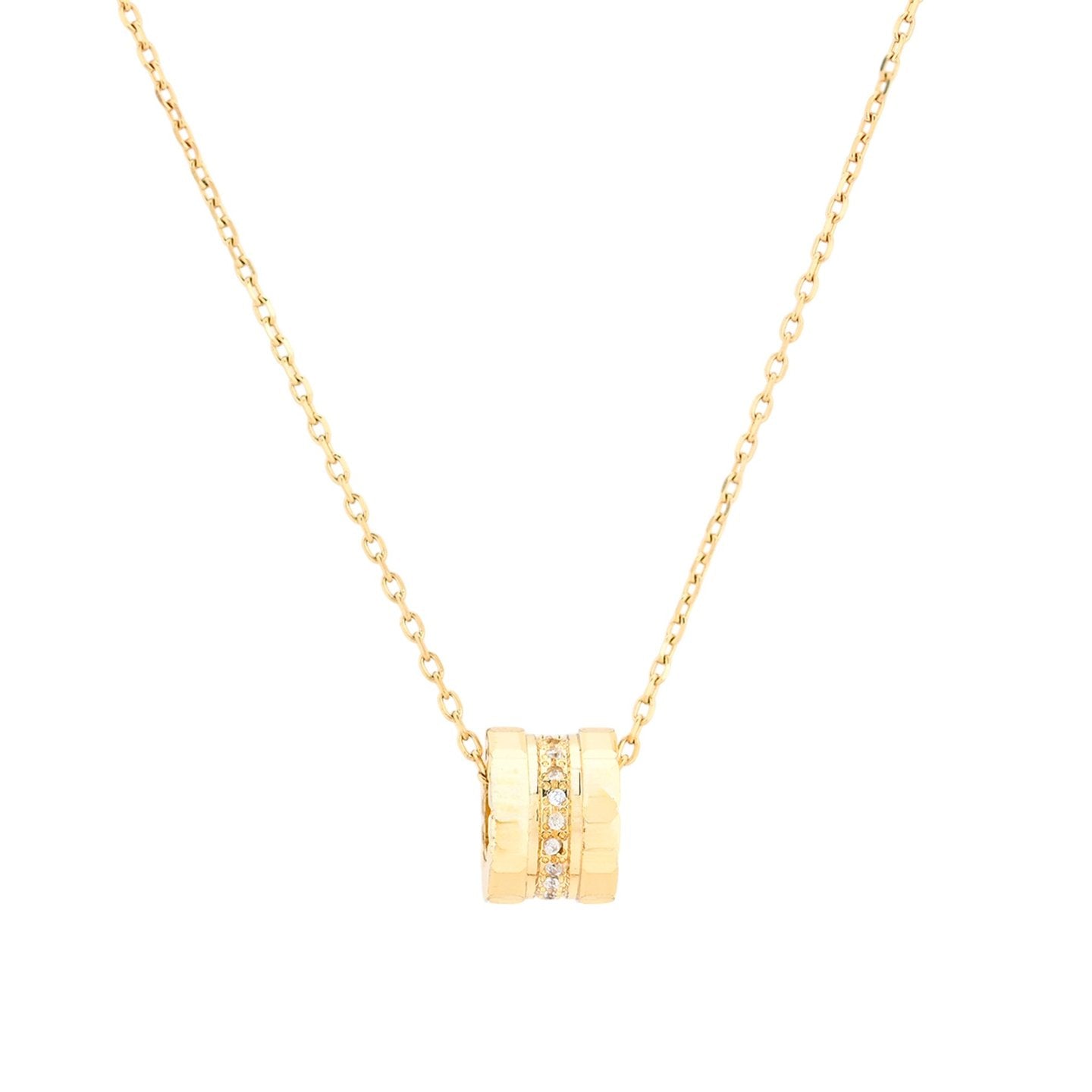 Collier de base en semi précieuse avec zircones