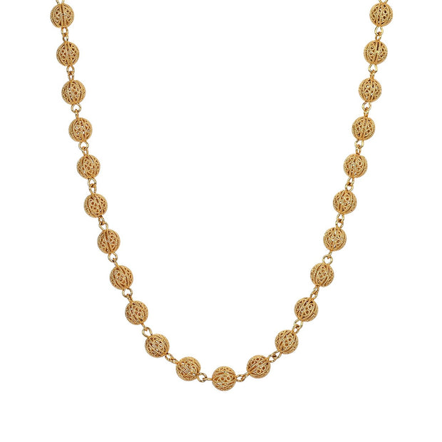 Collier semi précieuse avec des sphères de viana 8mm