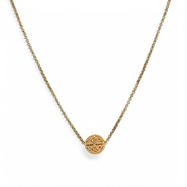 Collier semi précieuse avec des sphère de viana