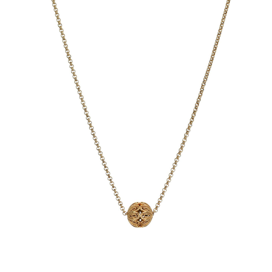 Collier avec des sphère de viana semi précieuse