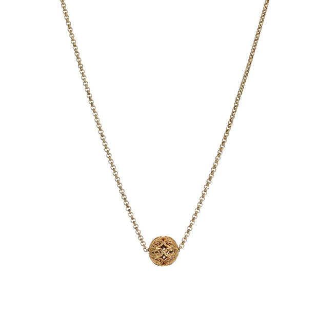 Collier avec des sphère de viana semi précieuse