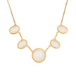 Collier 5 pierres ovales